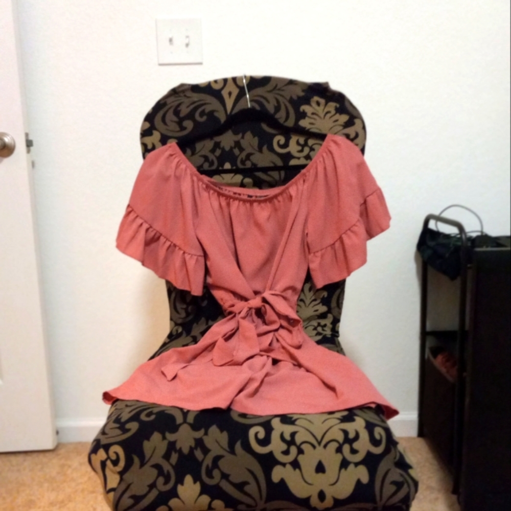 Women's Ruffled Sleeves, Belted Shorts Romper